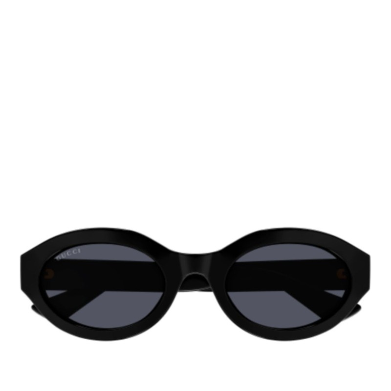 구찌 블랙 오벌 렌즈 선글라스 GG1579S 001 BLACK BLACK GREY 53