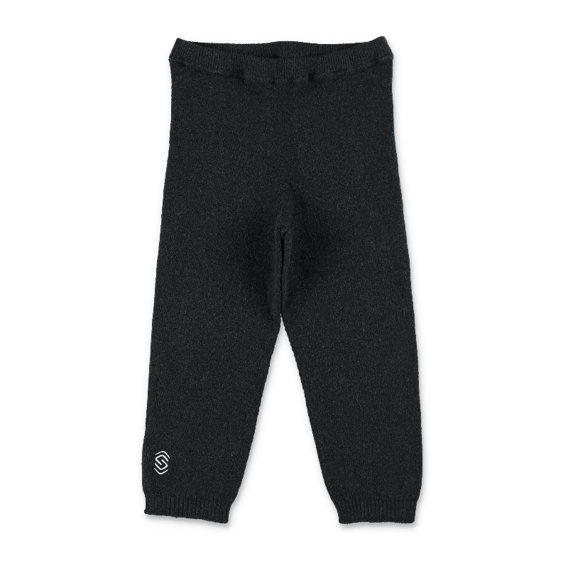 실버스킨 로고 자수 웜 앵클 레깅스 SK019W ANTHRACITE