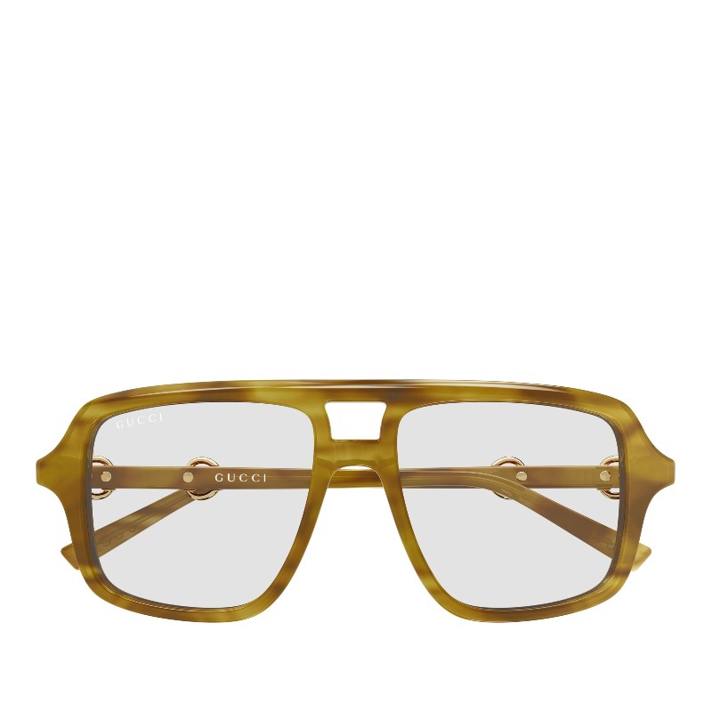 구찌 로고 더블 브릿지 컷아웃 선글라스 GG2052S 013 HAVANA HAVANA TRANSPARENT 55