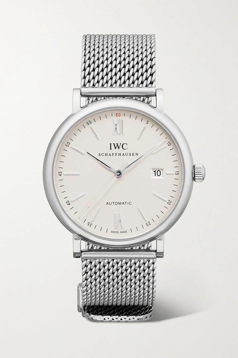 IWC 샤프하우젠 포르토피노 오토매틱 40 스테인리스 스틸 시계 실버 19971654707222567