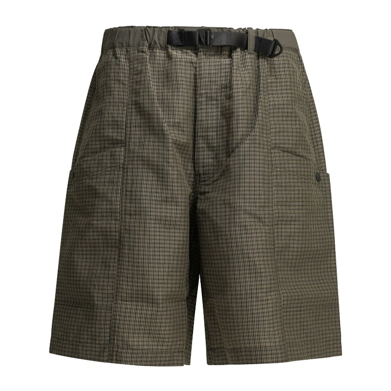 꼼데가르송 옴므 체크 카고 쇼츠 HQ P027 S26 2 KHAKI