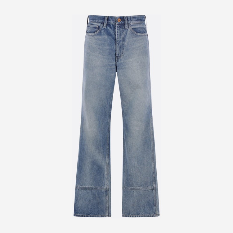 쿠로 가죽 패치 라이트 인디고 쿠로 진 964239 LIGHTINDIGO