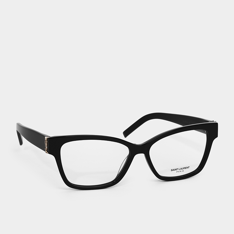 생로랑 로고 캣아이 안경테 SL M116 001 블랙 55