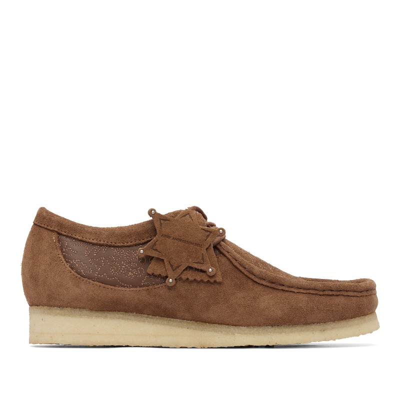 앤더슨벨 탠 Clarks Originals 왈라비 더비 슈즈 26185449 TAN EMBROIDERY