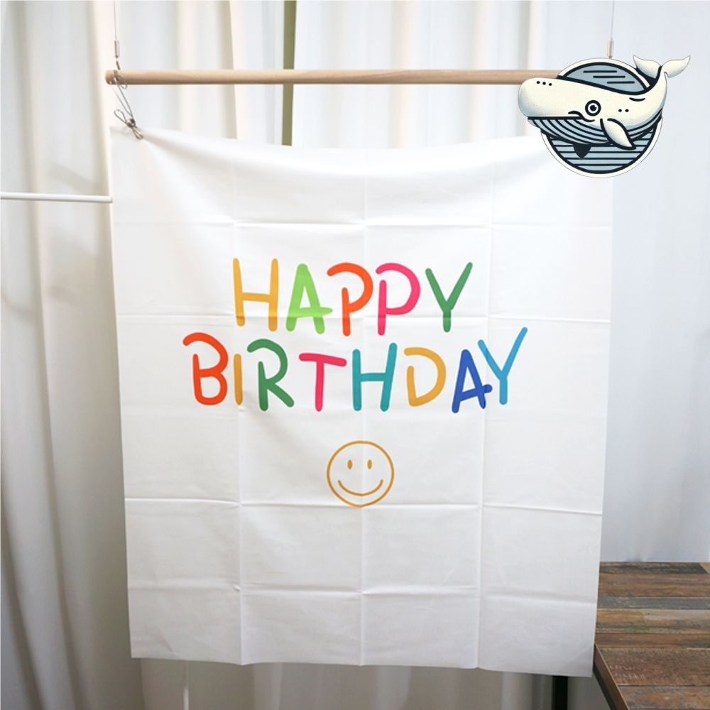 생일 파티 장식용 포스터 화이트 컬러 기념일