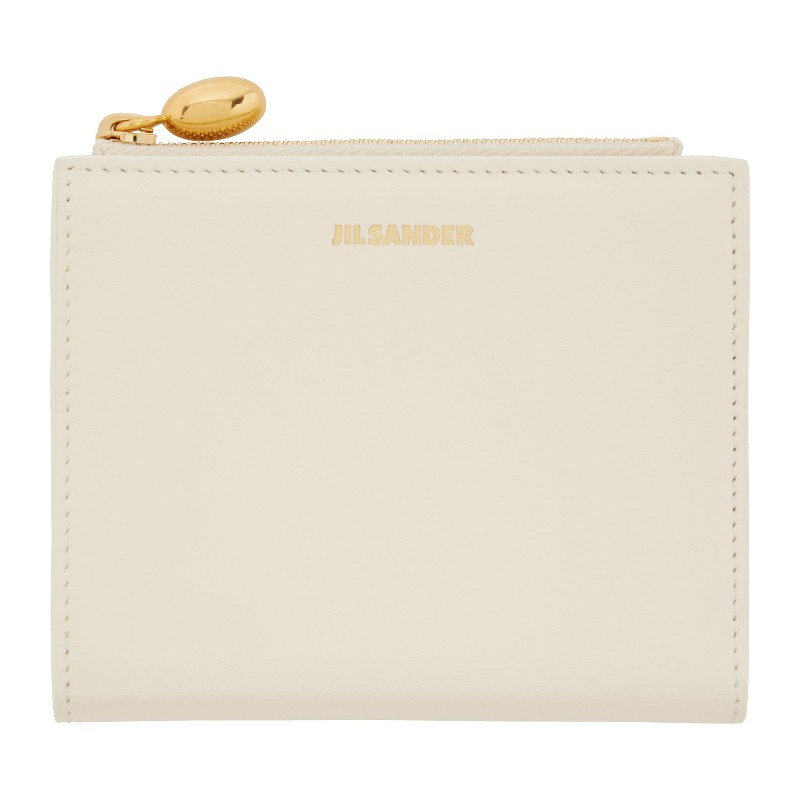 질샌더 오프 화이트 미니 고지 지갑 J66UI0006_P4840 106 Eggshell