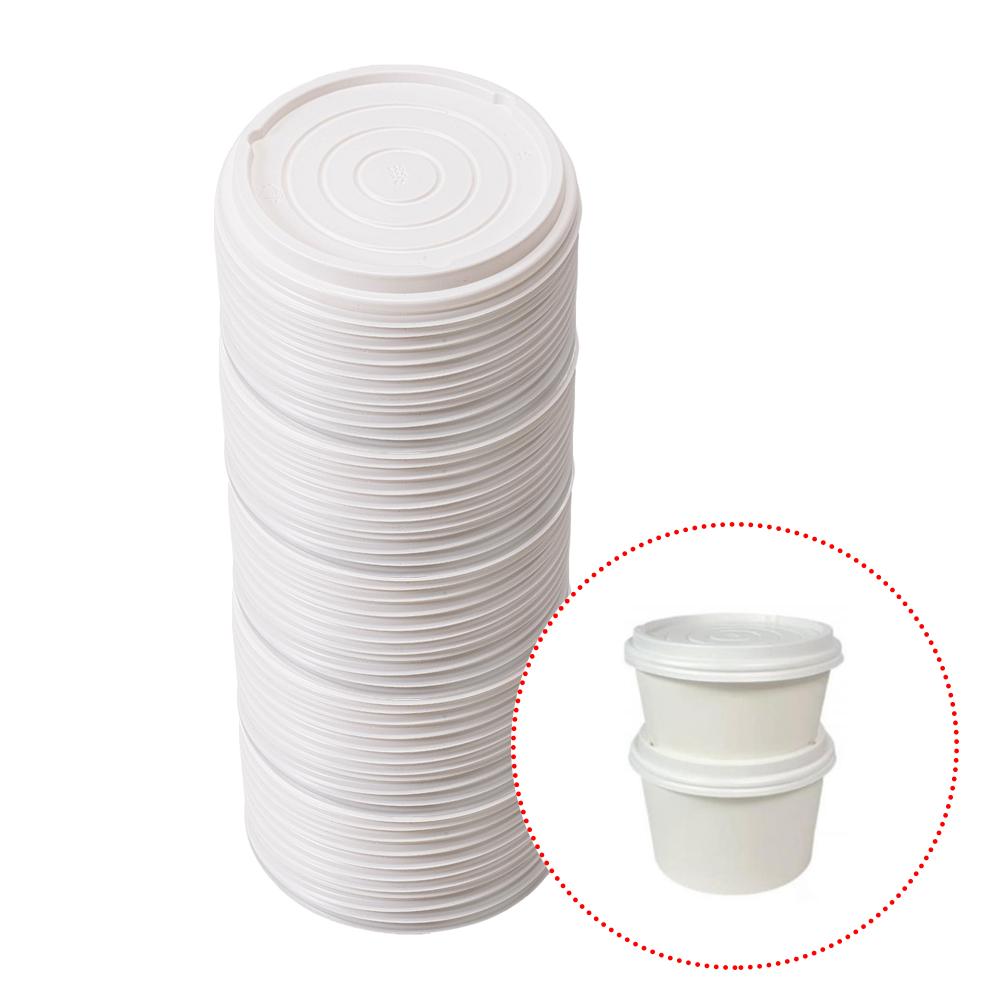 분식 용기 뚜껑 50p 520 750ml 공용 일회용 떡볶이 국물 밥그릇 식당 도시락