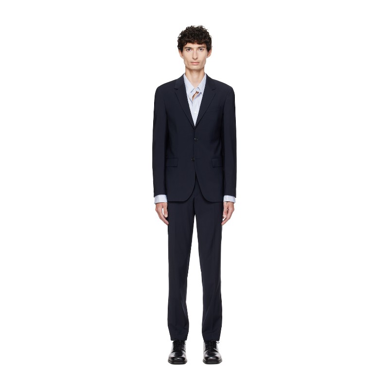 휴고보스 네이비 투피스 슬림 핏 스트레치 버진 울 수트 50567244 404-Dark Blue