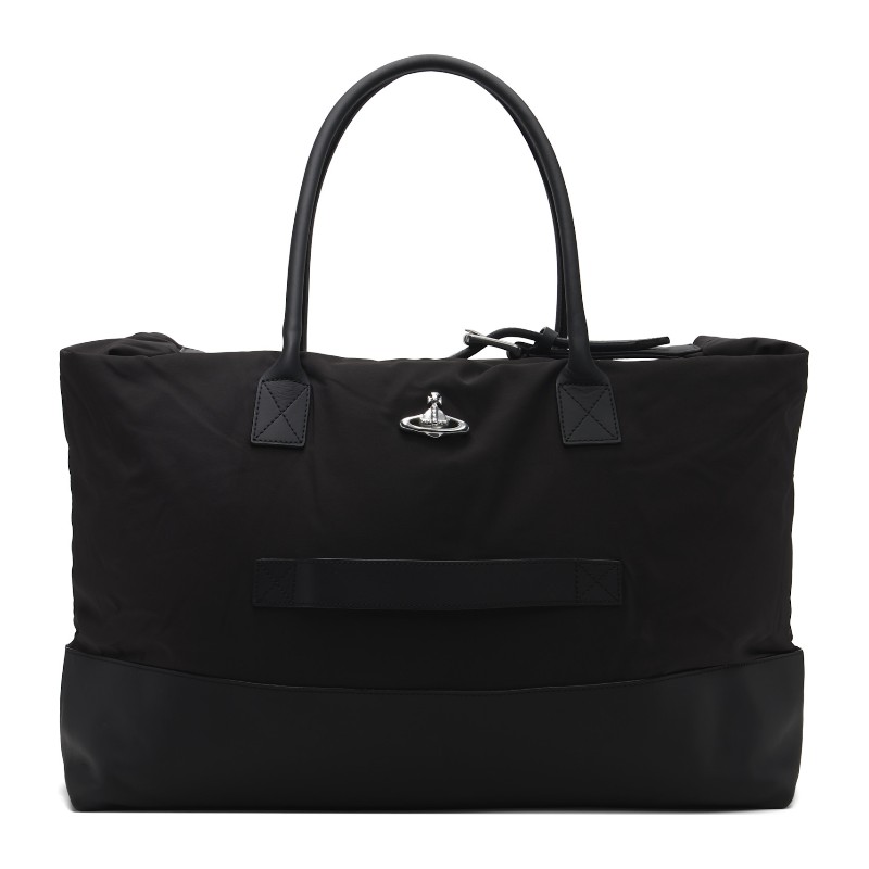 비비안웨스트우드 블랙 시드 위켄더 더플백 44050003U-W019E- AW26-N403 BLACK/SILV