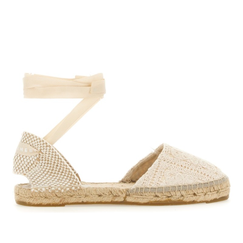 마네비 에스파드리유 우븐 스트랩 플랫 샌들 G0.3P0_COTTONCROCHETNATURAL