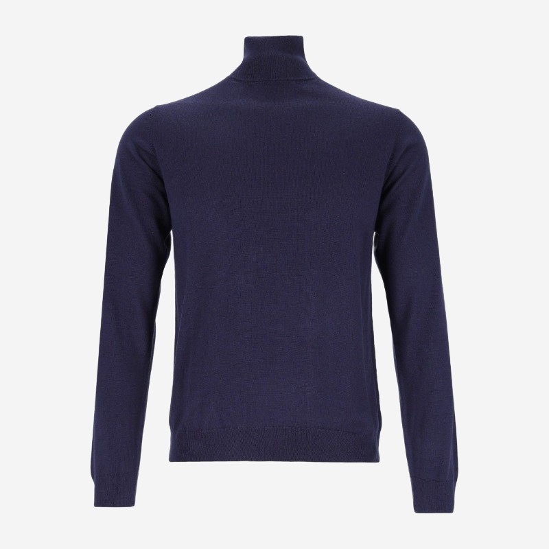 알두까다오스타 실크 캐시미어 터틀넥 스웨터 SI300DSW407 NAVY