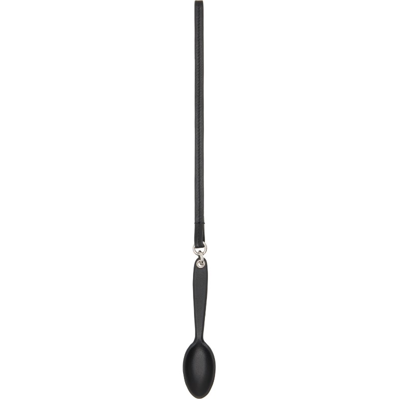 메종마르지엘라 블랙 스푼 백 참 SA2UA0022 P9639 HB723 Black/Polished