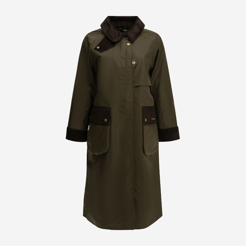 바버 Kirkless 왁스드 코튼 레인코트 LWX1570 LWXSN91