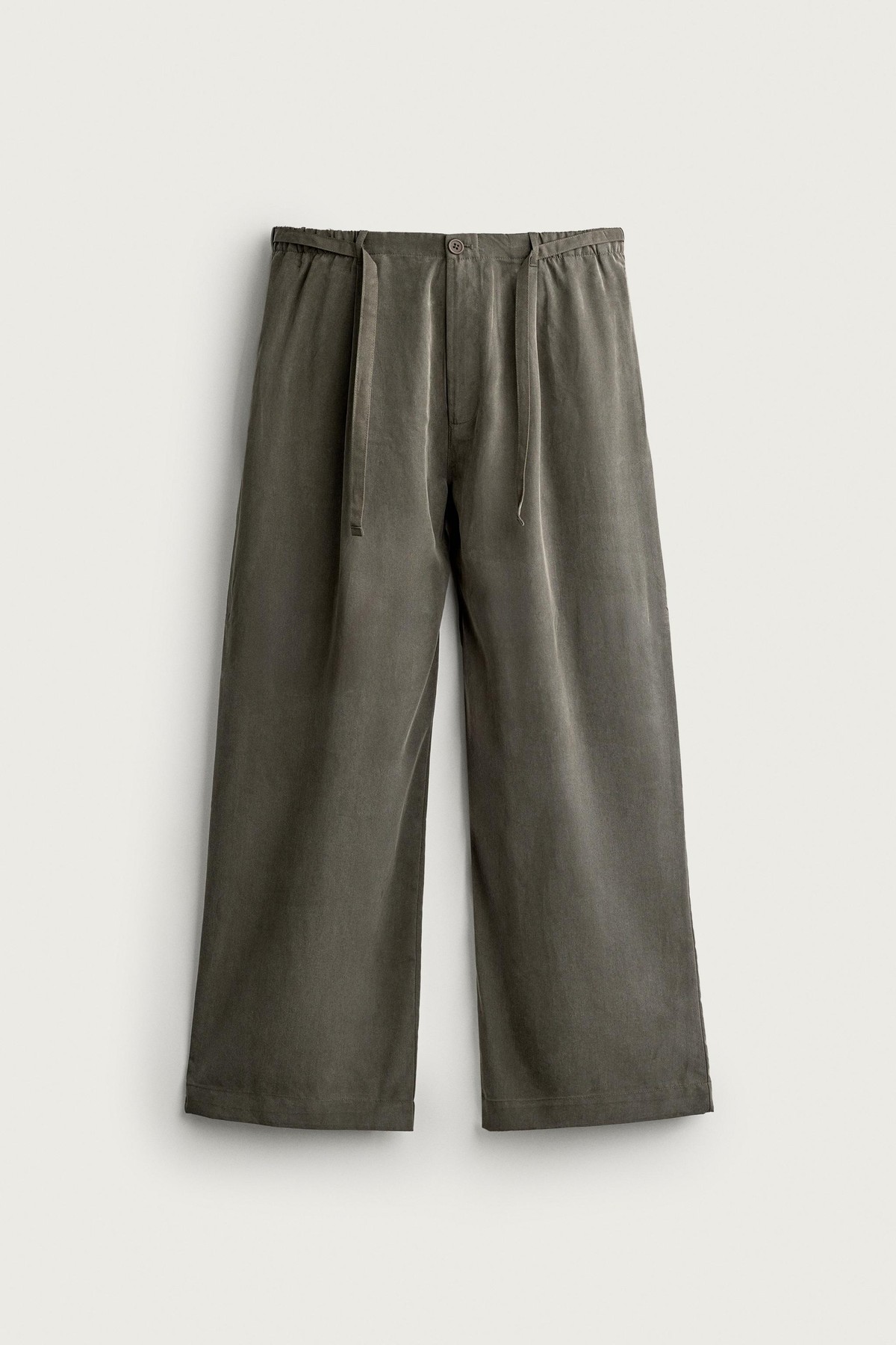 자라 릴렉스핏 드로스트링 팬츠 1437/356/507 DARK KHAKI