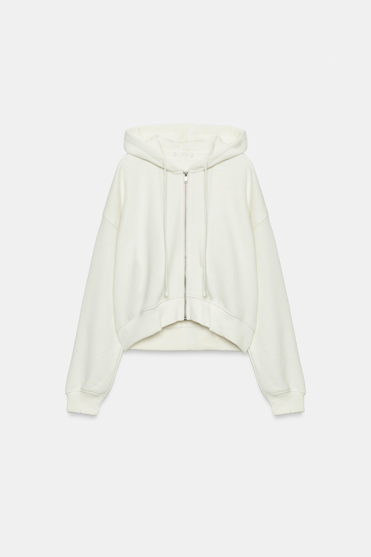 자라 드로스트링 후드 집업 3199/800/251 OYSTER-WHITE