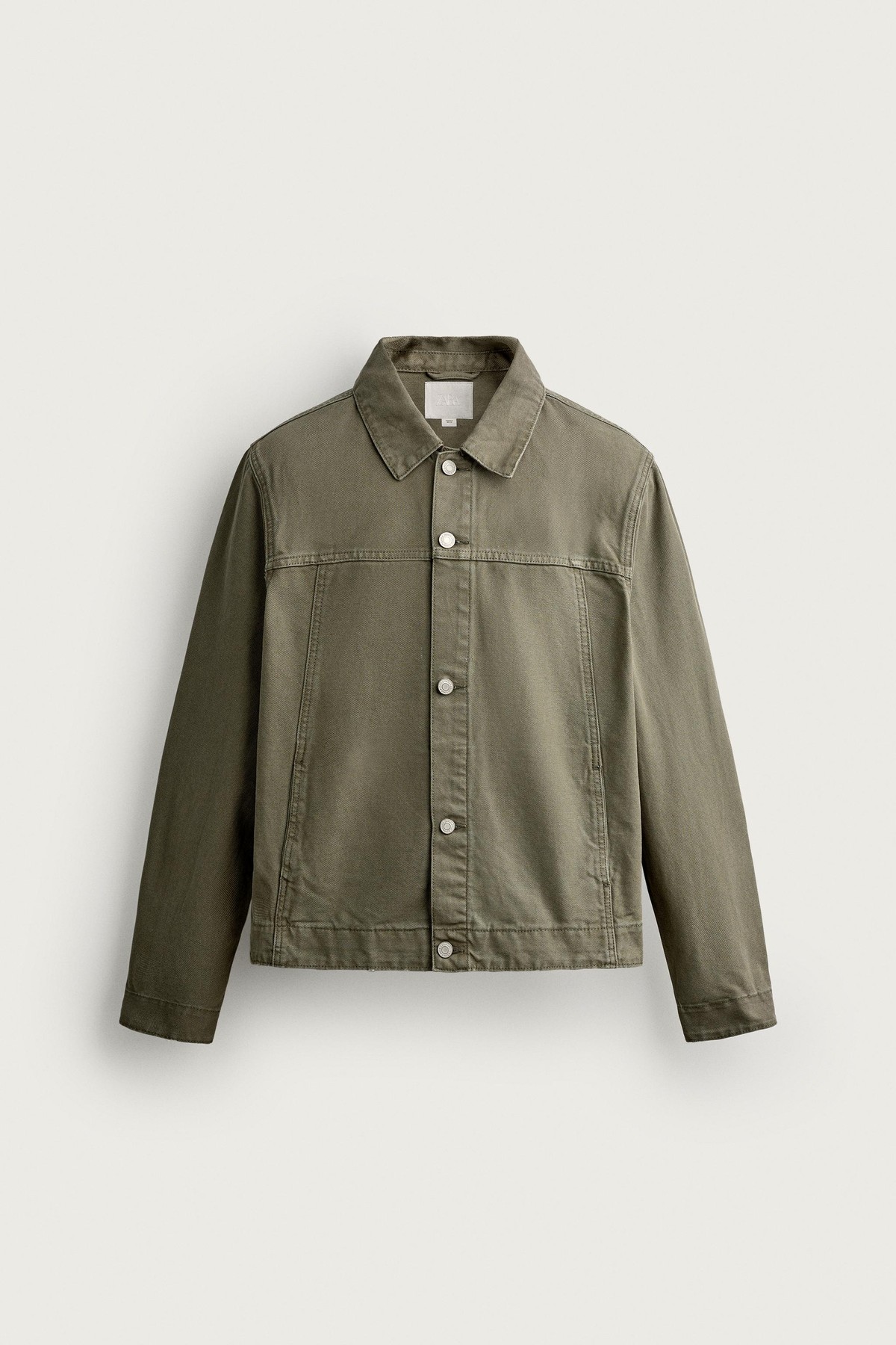 자라 레귤러핏 워싱 이펙트 데님 자켓 8062/560/505 KHAKI