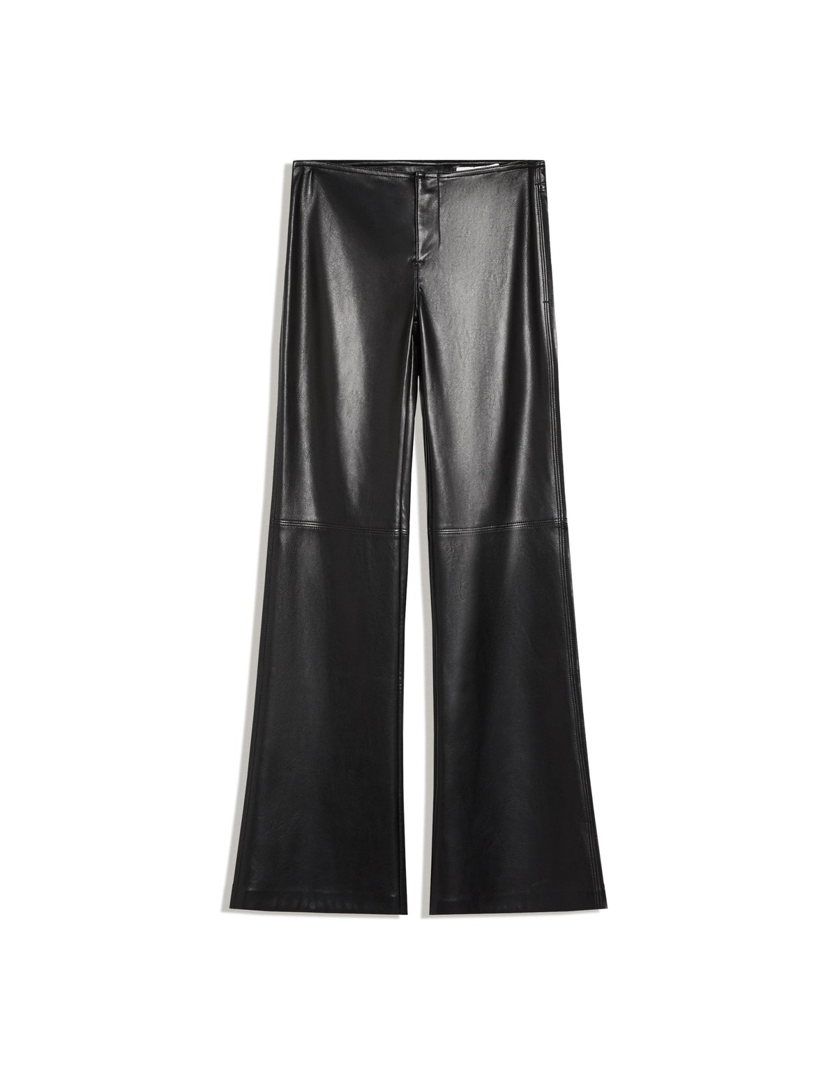 버쉬카 가죽 이펙트 슬림 부츠컷 팬츠 3071/710 BLACK