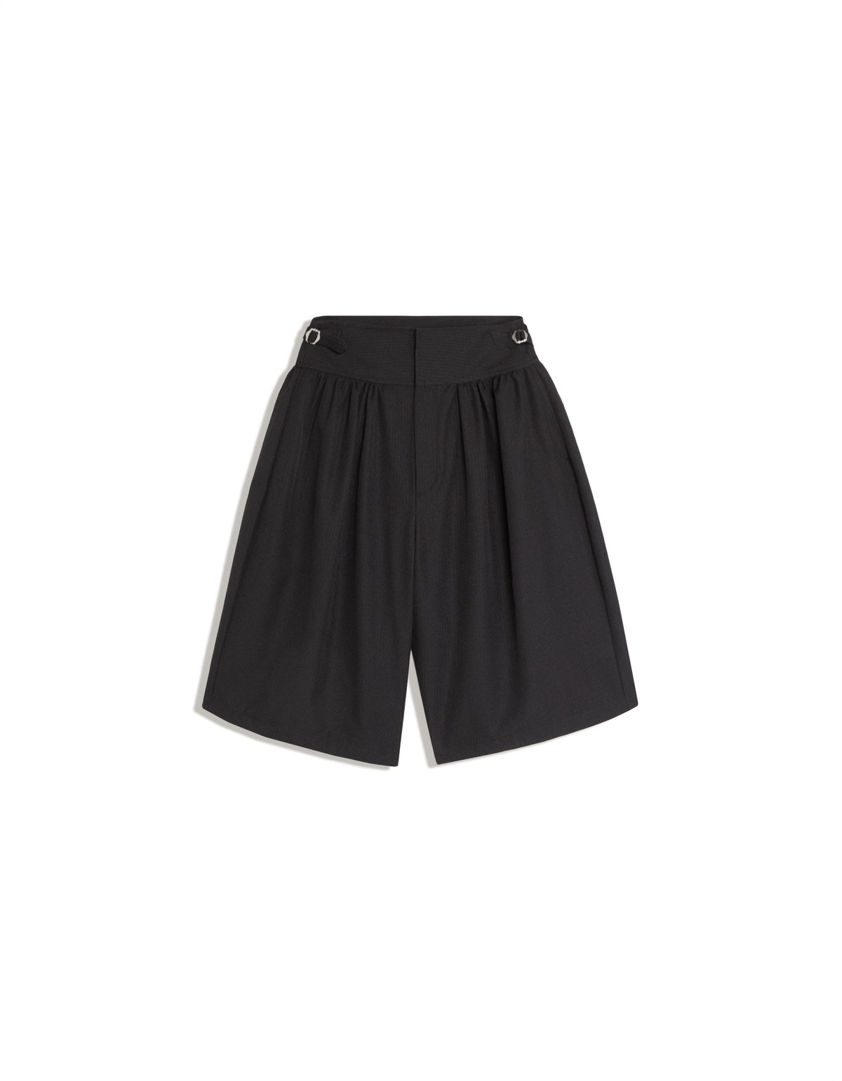 버쉬카 버클 파라슈트 버뮤다 팬츠 3925/758 BLACK