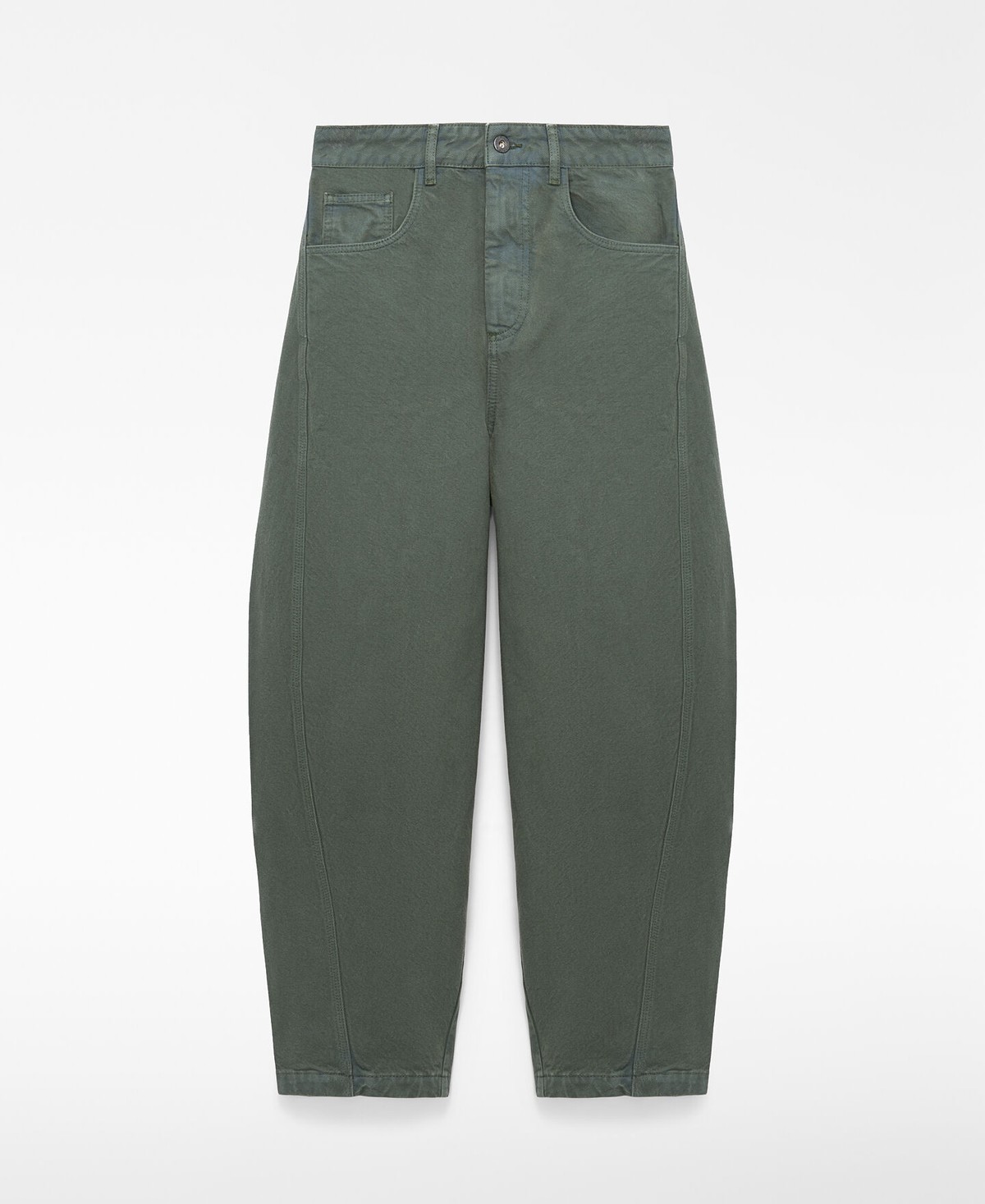아돌포도밍게즈 배럴핏 코튼 데님 팬츠 290082403462 GREEN/GREY