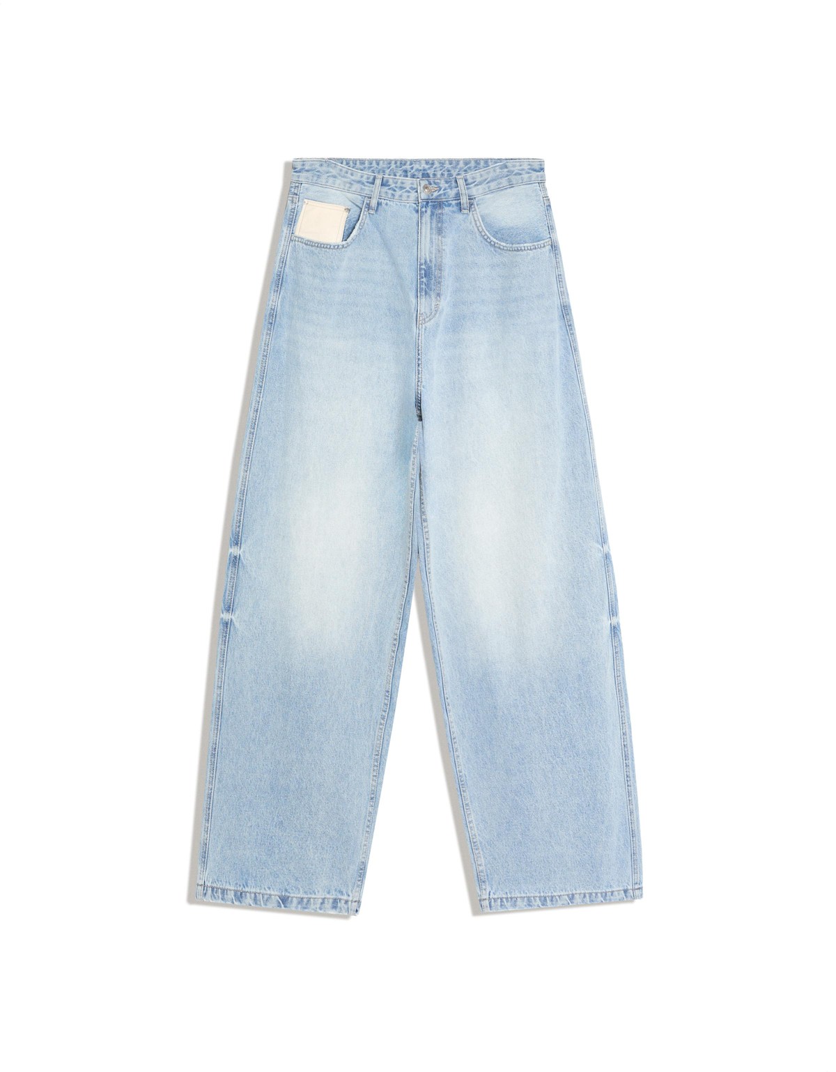 버쉬카 패치워크 배럴핏 청바지 3269/156 LIGHT BLUE