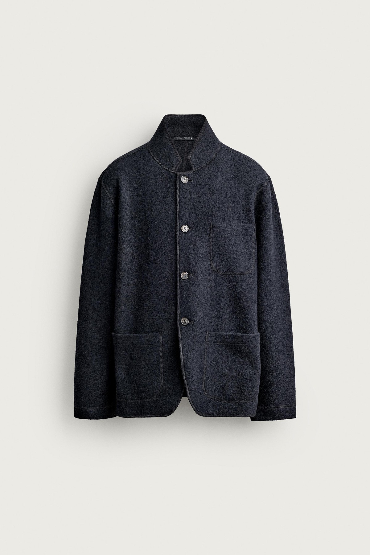 자라 울 혼방 릴렉스핏 버튼 블레이저 9621/001/422 DARK NAVY