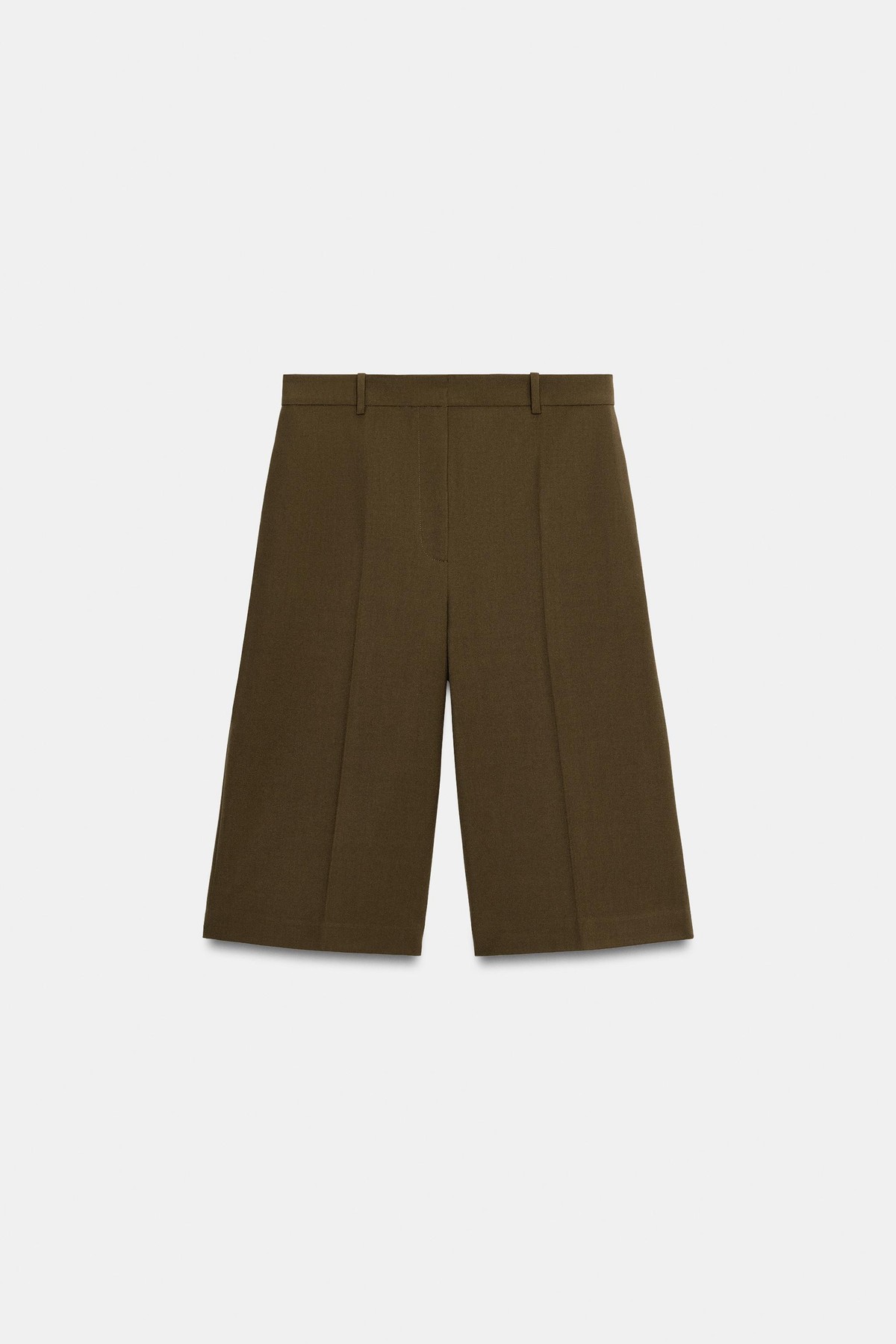 자라 울 혼방 버뮤다 팬츠 5344/270/505 KHAKI