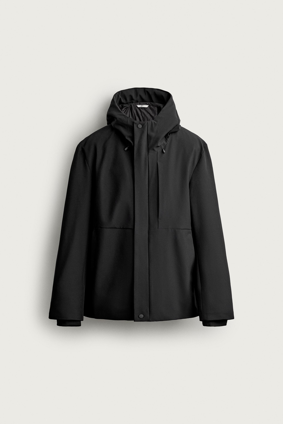 자라 테크니컬 발수 후드 자켓 4695/502/800 BLACK