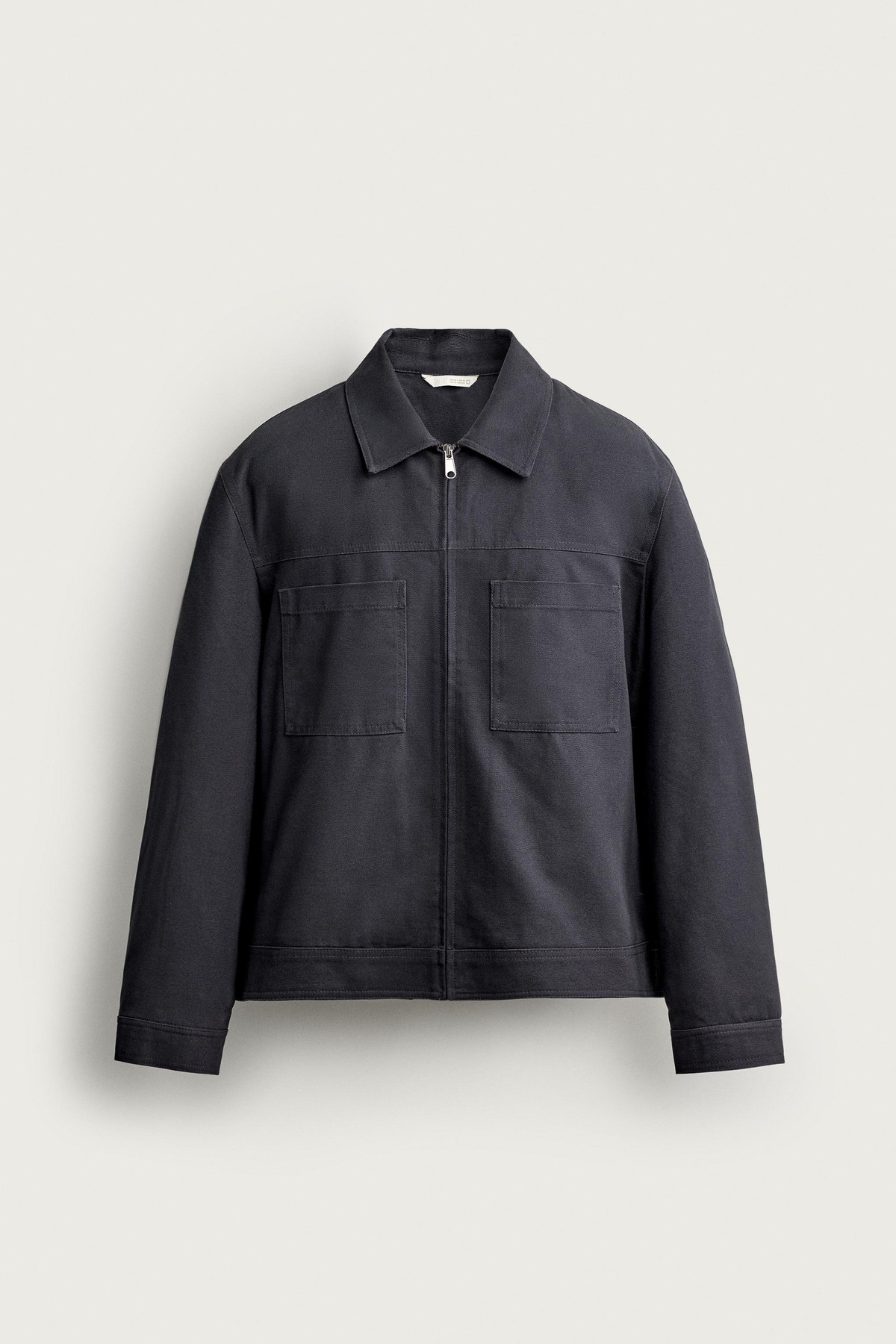 자라 퀼팅 안감 집업 오버셔츠 1437/511/807 ANTHRACITE GREY