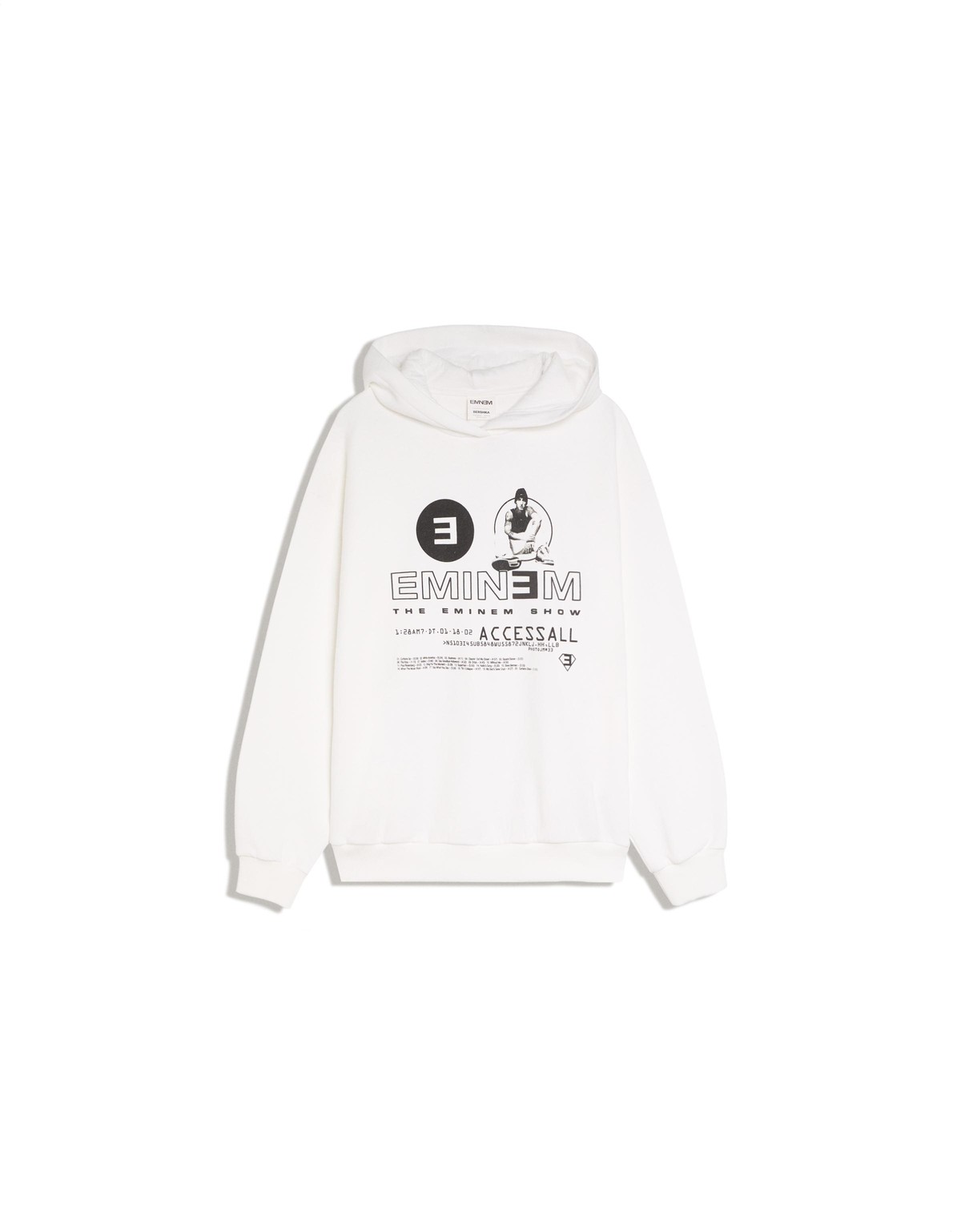 버쉬카 프린트 오버사이즈 후드티 3329/705 OFF WHITE
