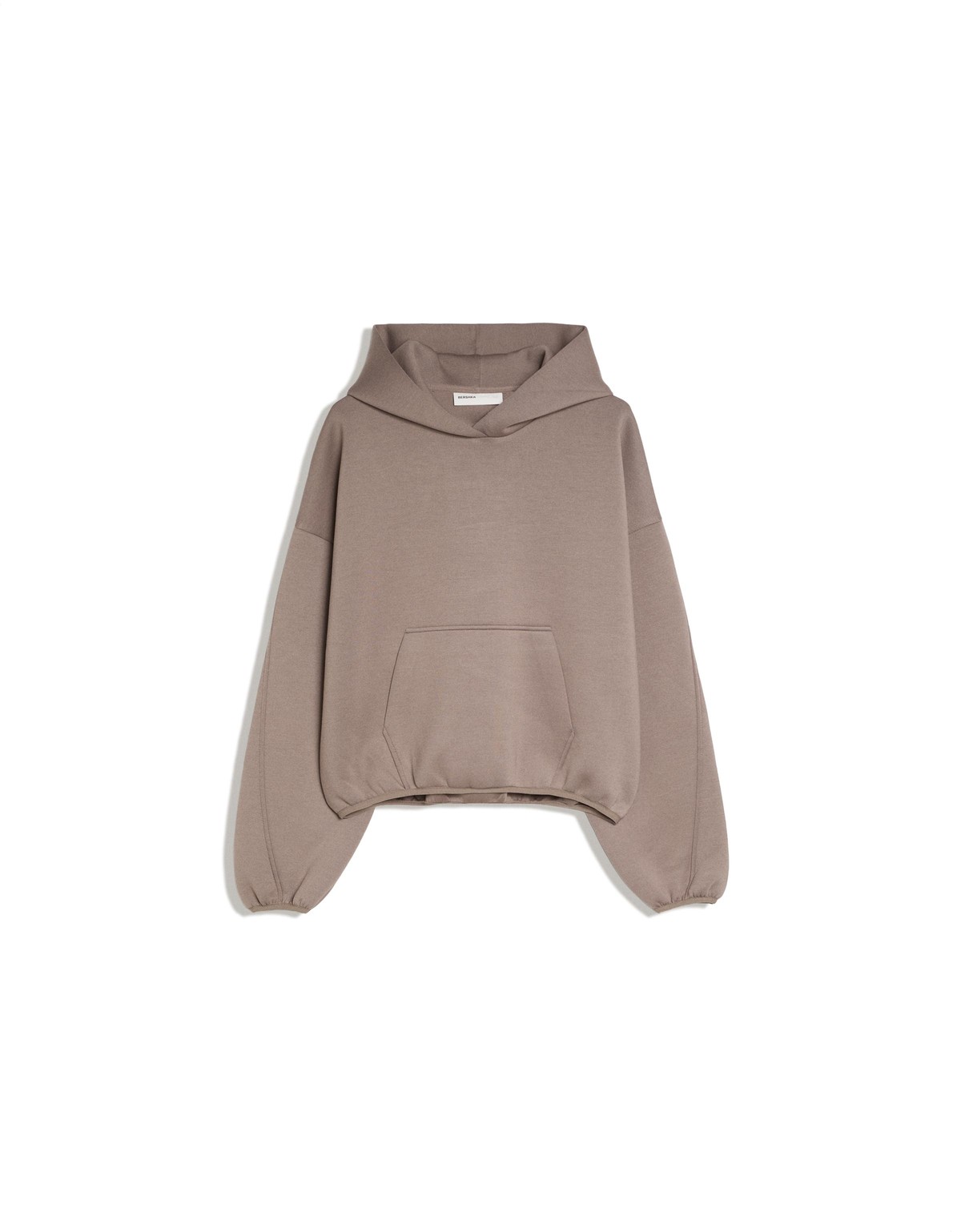 버쉬카 스쿠버 패브릭 크롭 후드티 3205/710 SAND