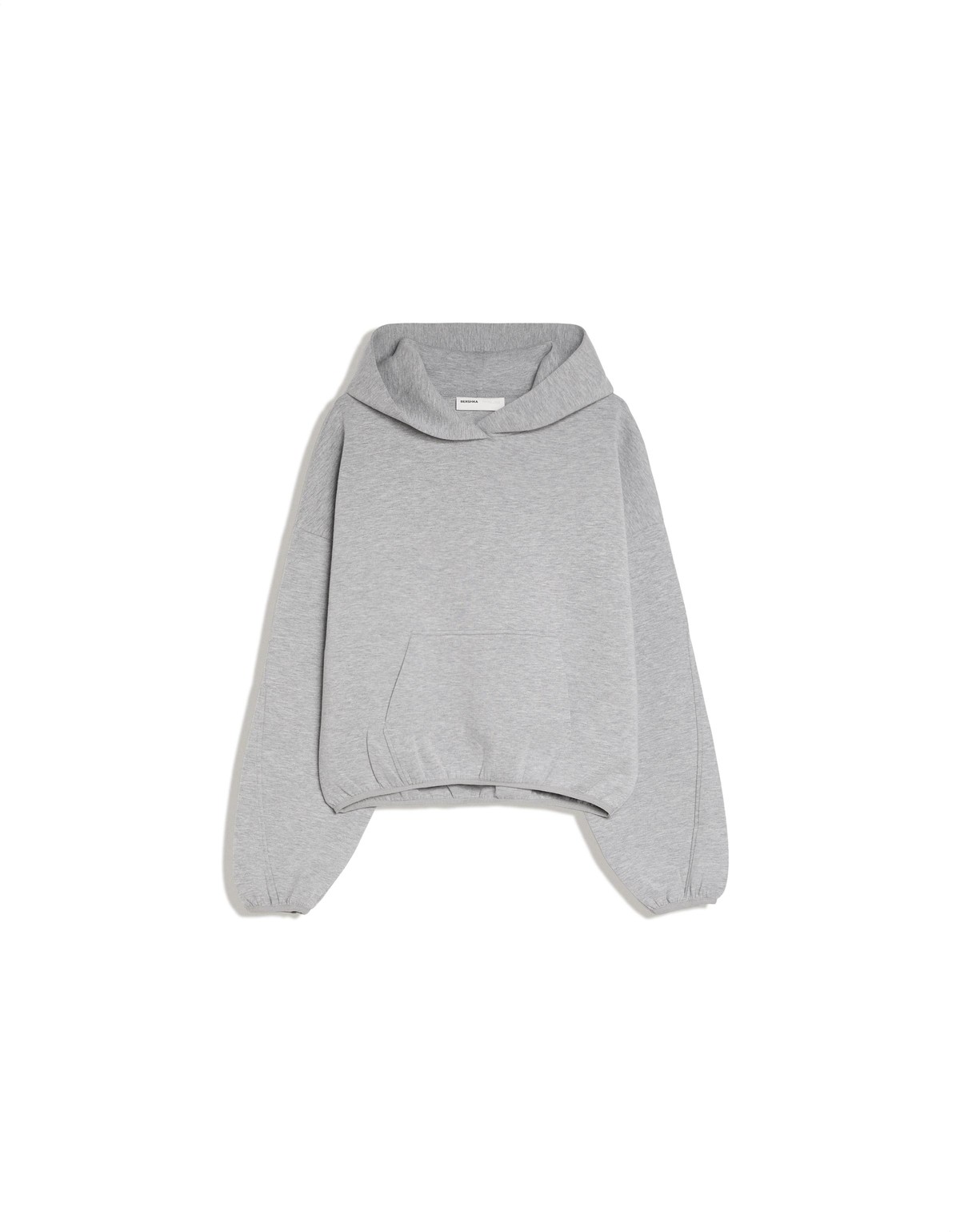 버쉬카 스쿠버 패브릭 크롭 후드티 3205/710 GREY