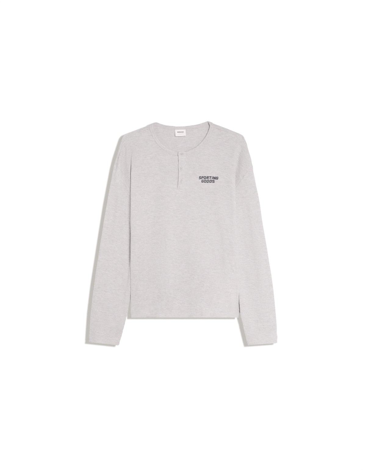 버쉬카 헨리넥 프린트 긴팔 티셔츠 3692/443 GREY