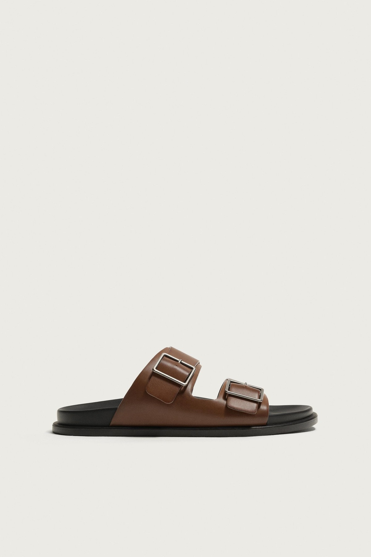 자라 더블 스트랩 슬라이드 샌들 2703/720/700 BROWN