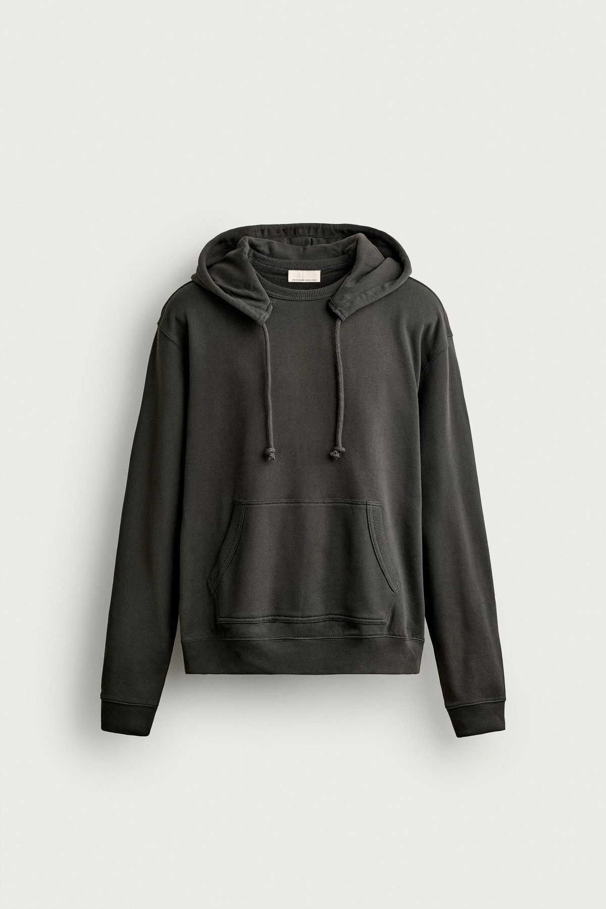 자라 크루넥 후드 스웨트셔츠 3443/410/922 DARK GREY