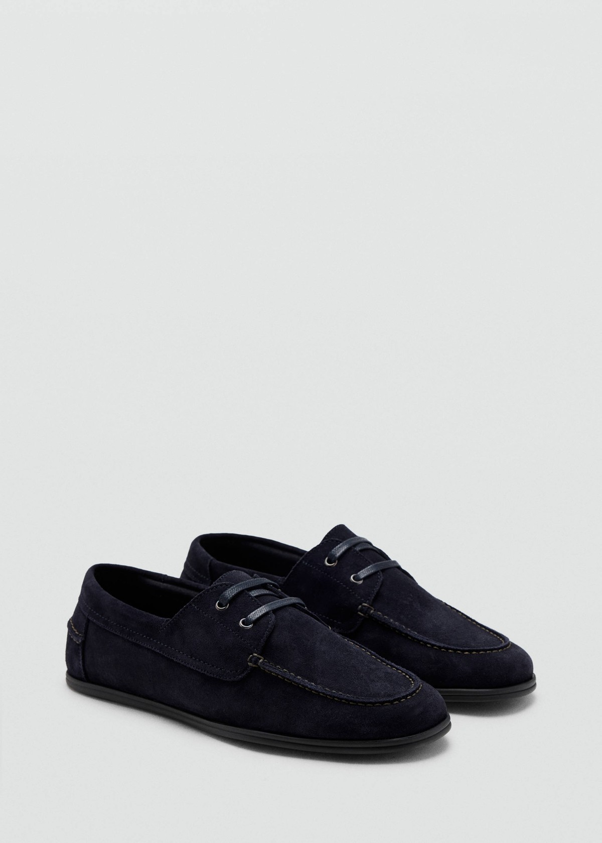 망고 레더 레이스업 보트 슈즈 37095881_54 AZUL INDIGO