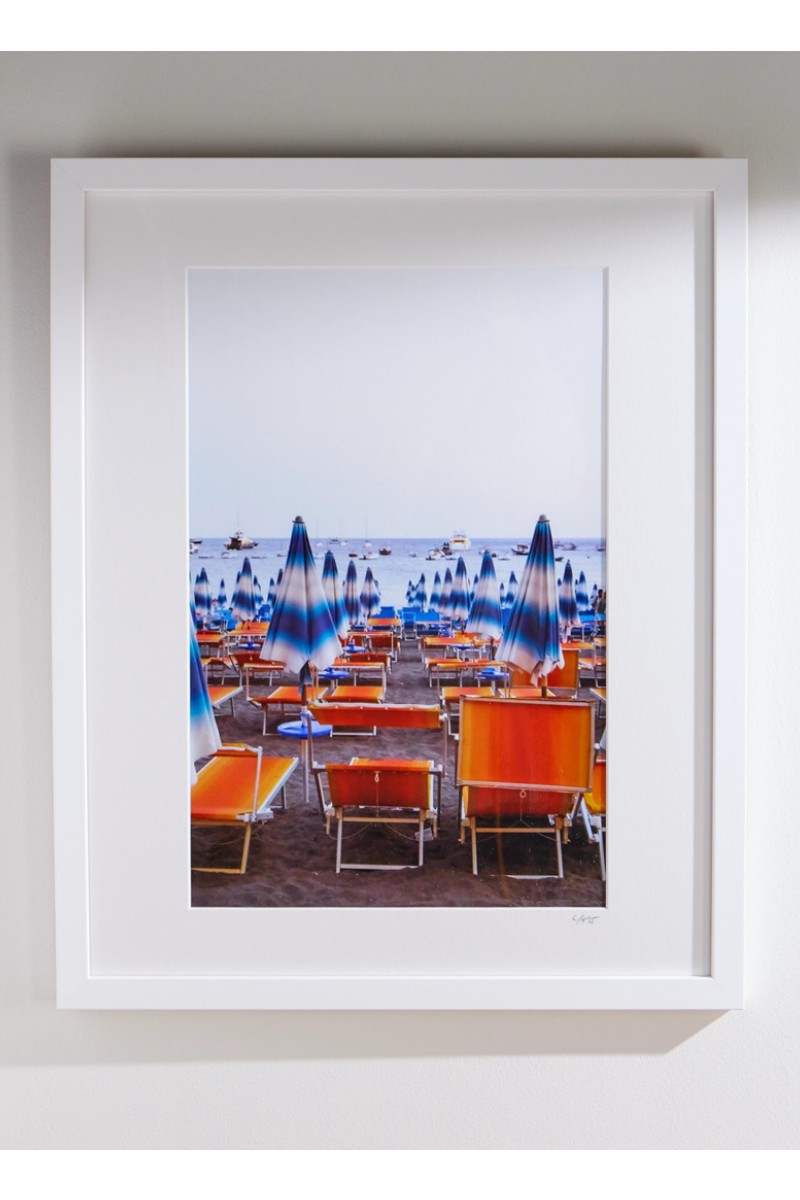 소닉 에디션 액자형 2022 Spiagga Grande Umbrellas 프린트 16 x 20 1647597344450692