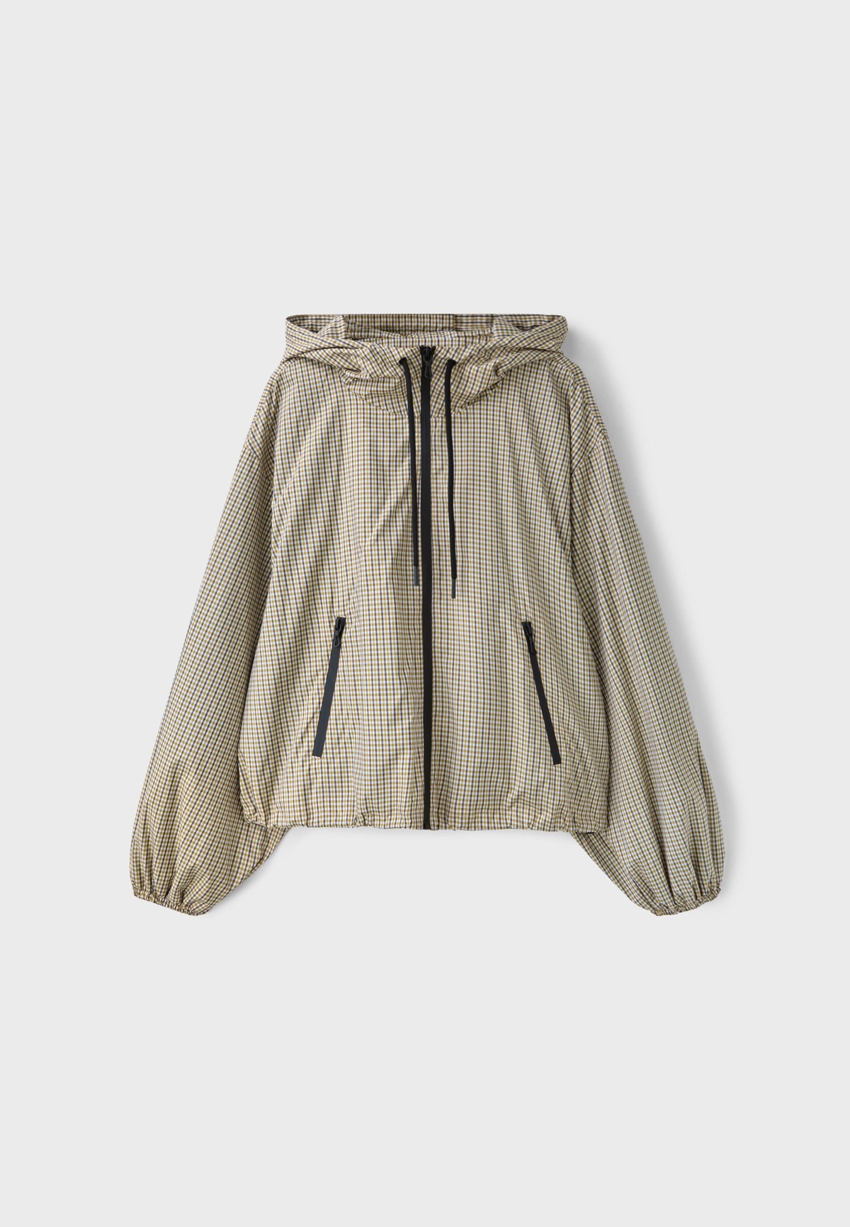 스트라디바리우스 체크 테크니컬 후드 자켓 5793/100/450 BEIGE