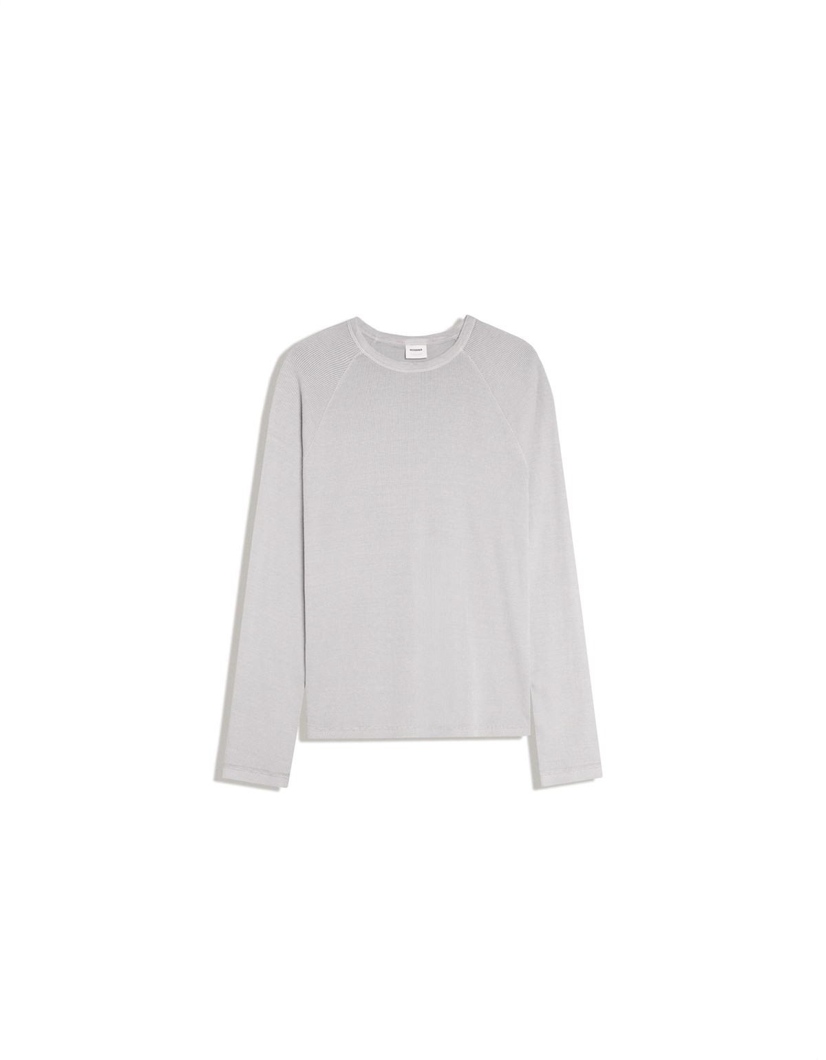 버쉬카 슬림핏 라운드넥 긴팔 티셔츠 3401/154 GREY
