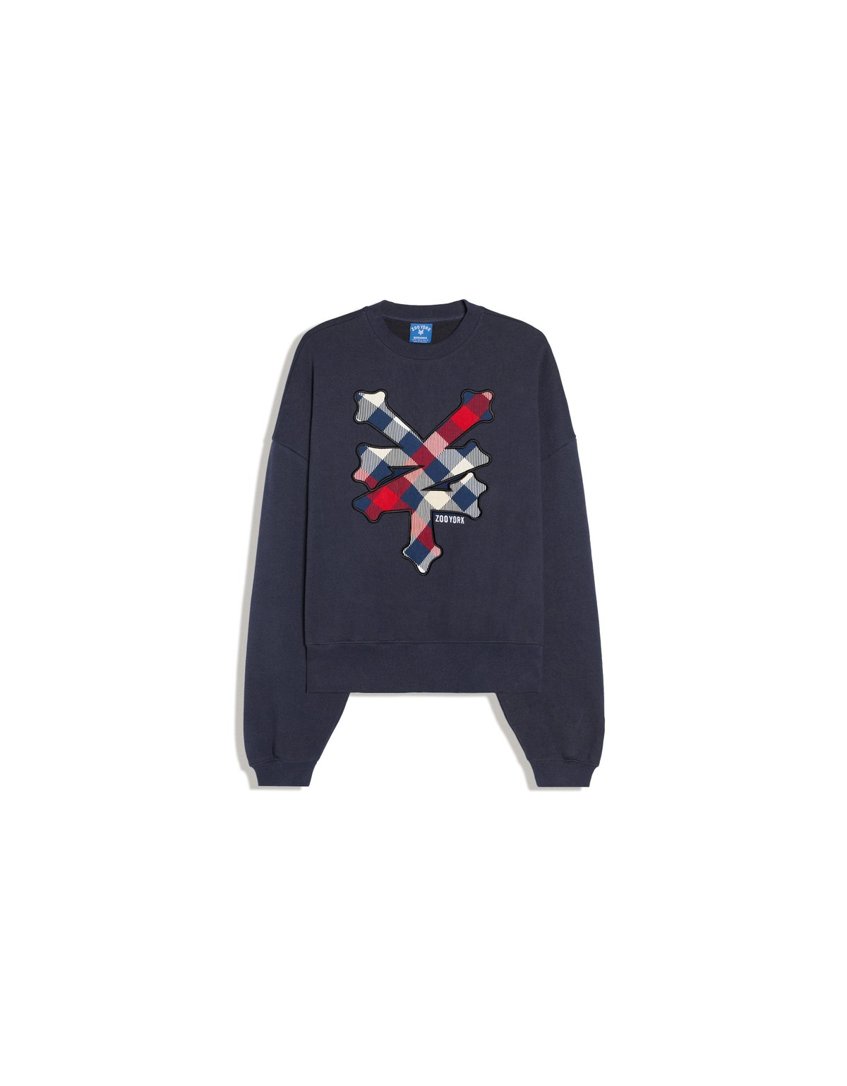 버쉬카 라운드넥 패치 스웨트셔츠 2932/260 DARK BLUE
