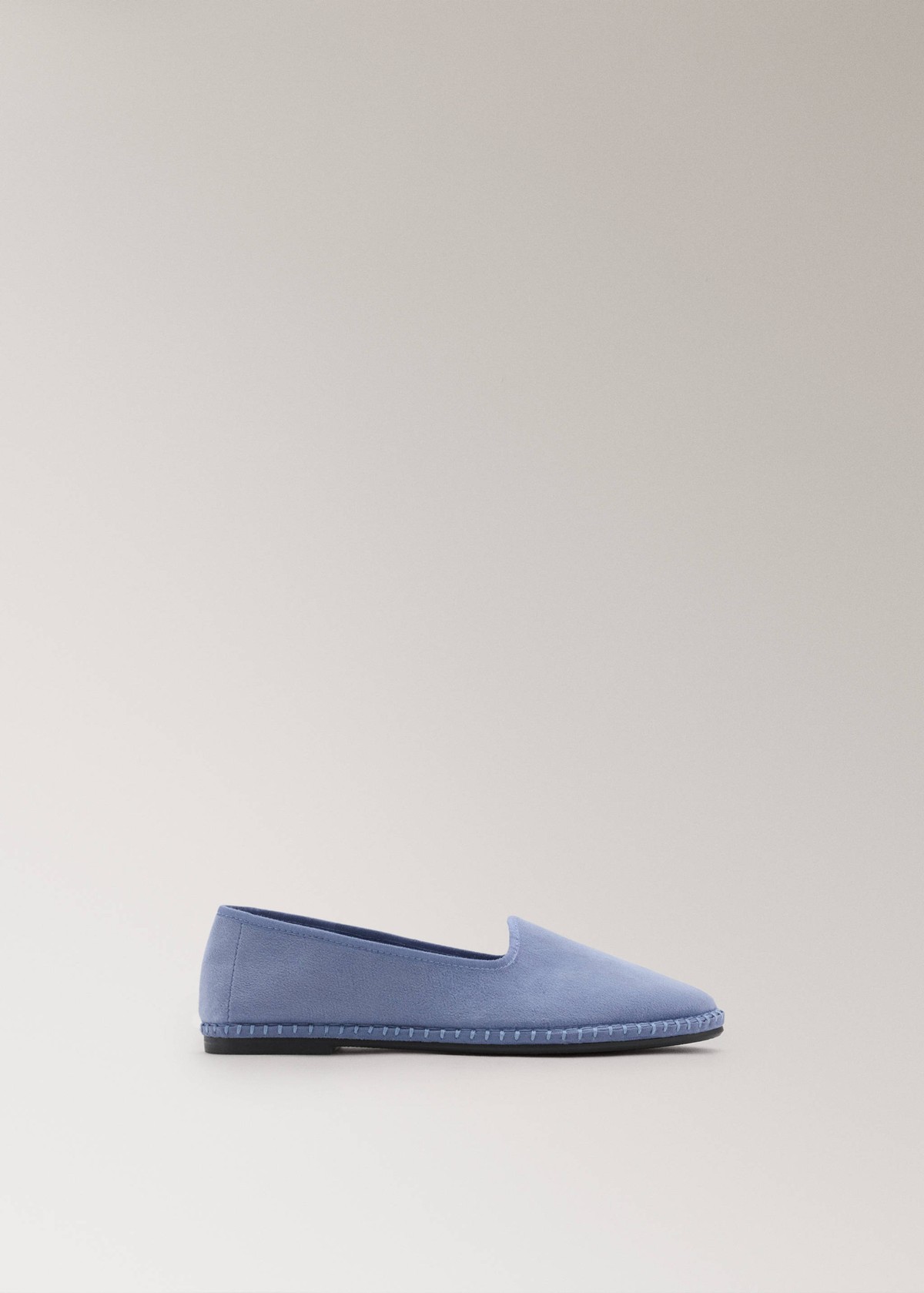 망고 벨루어 홈 슬리퍼 37011444_52 AZUL