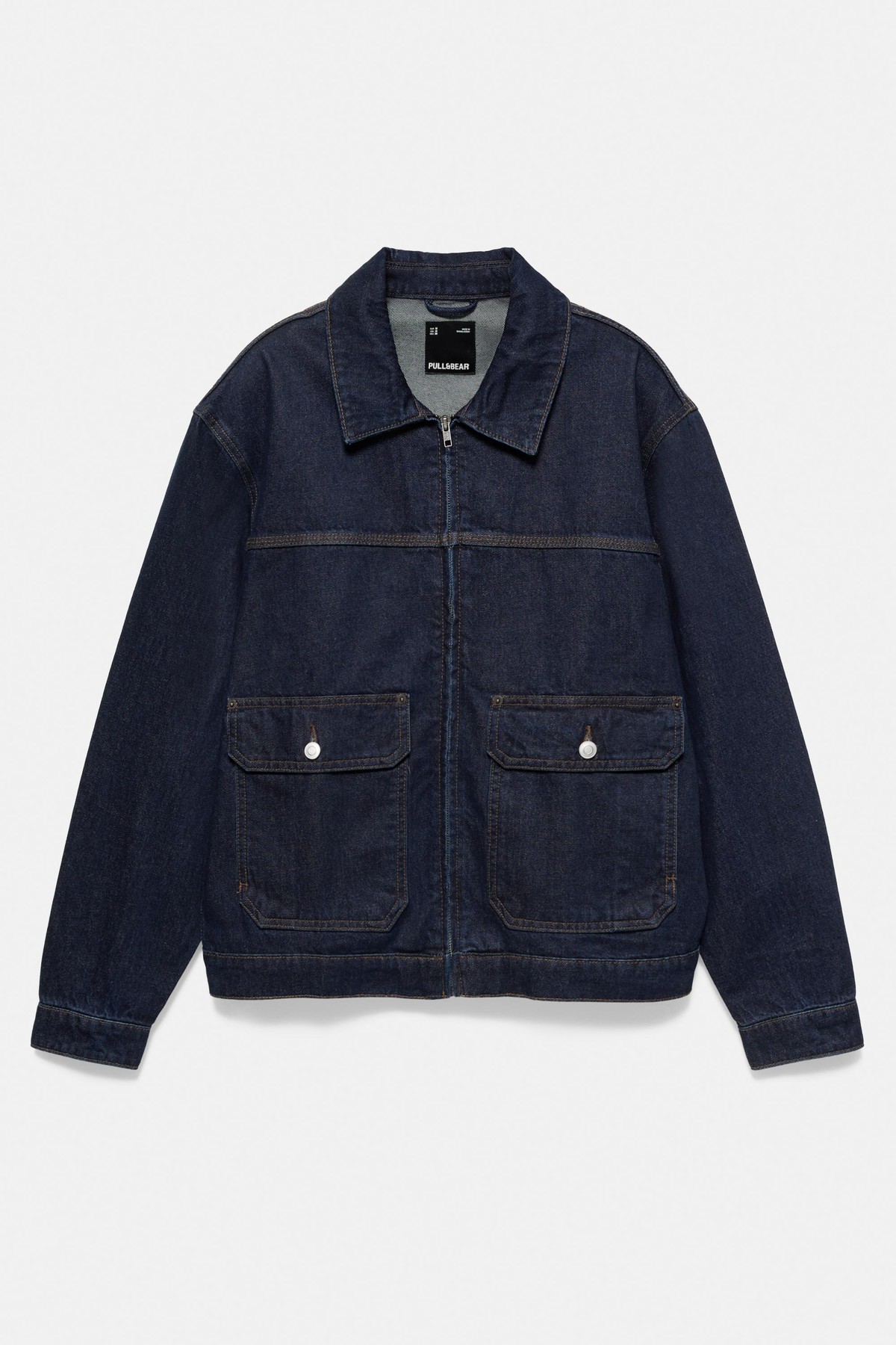 풀앤베어 멀티포켓 집업 데님 자켓 7721/540 NAVY