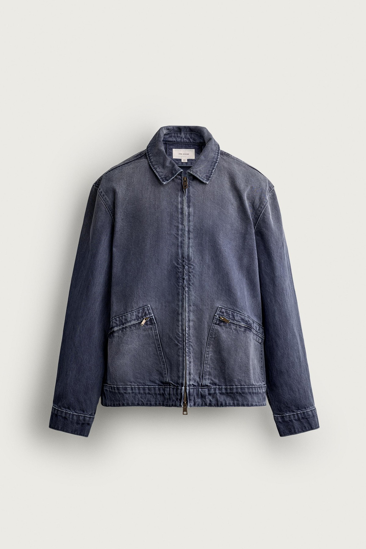 자라 레귤러핏 집업 워시드 데님 자켓 4470/300/434 LIGHT INDIGO