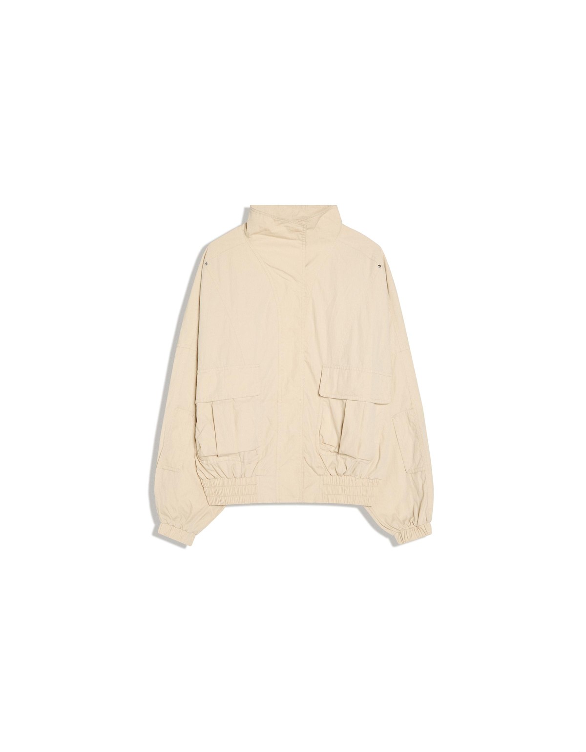 버쉬카 오버사이즈 하이넥 포켓 자켓 3434/273 BEIGE