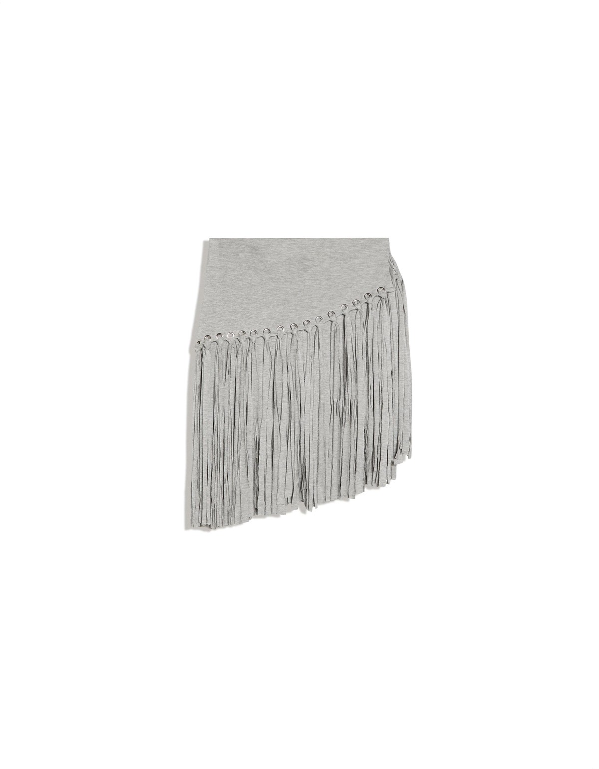 버쉬카 비대칭 프린지 미니 스커트 3573/662 GREY