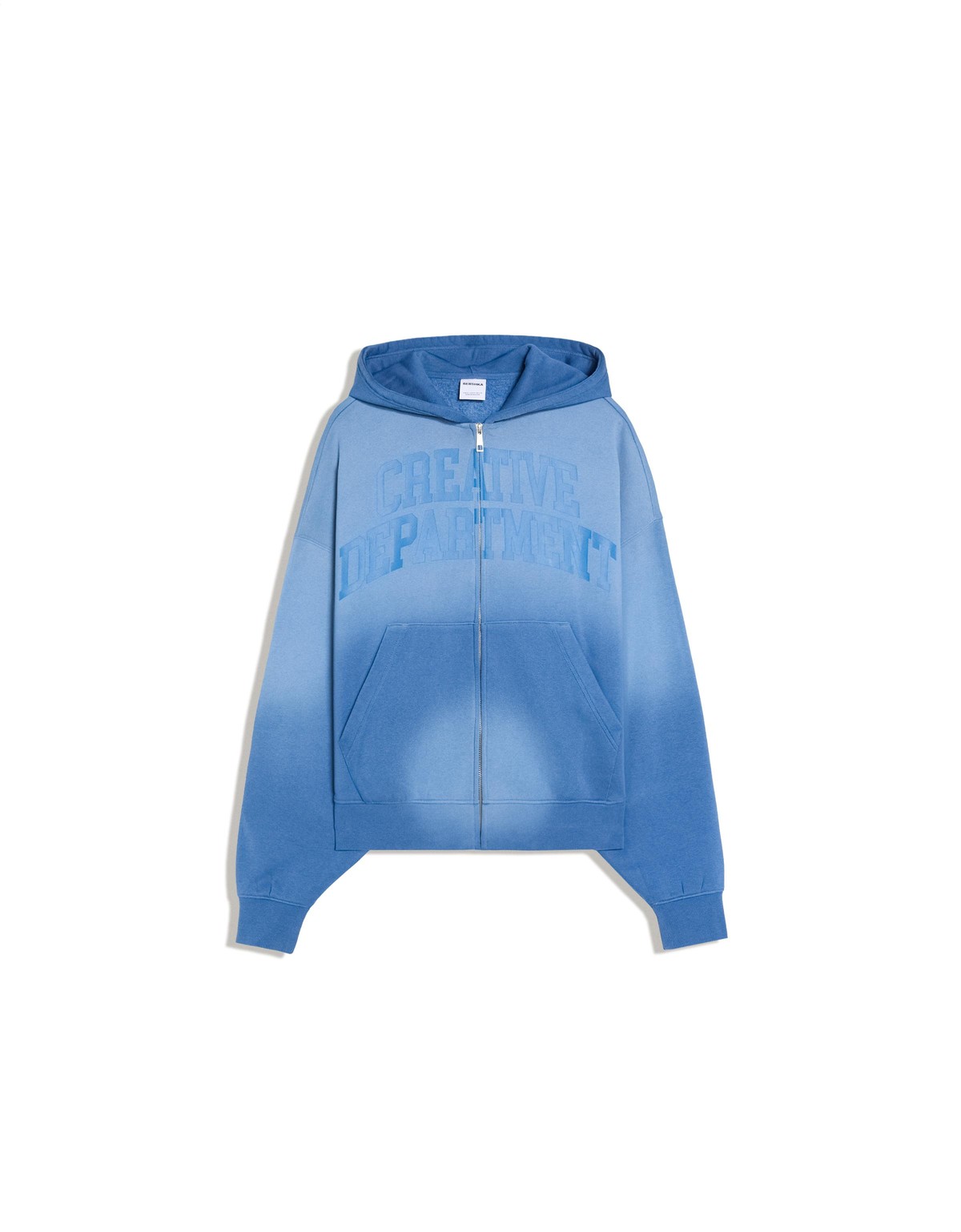 버쉬카 워시드 프린트 후드 집업 3552/732 BLUE