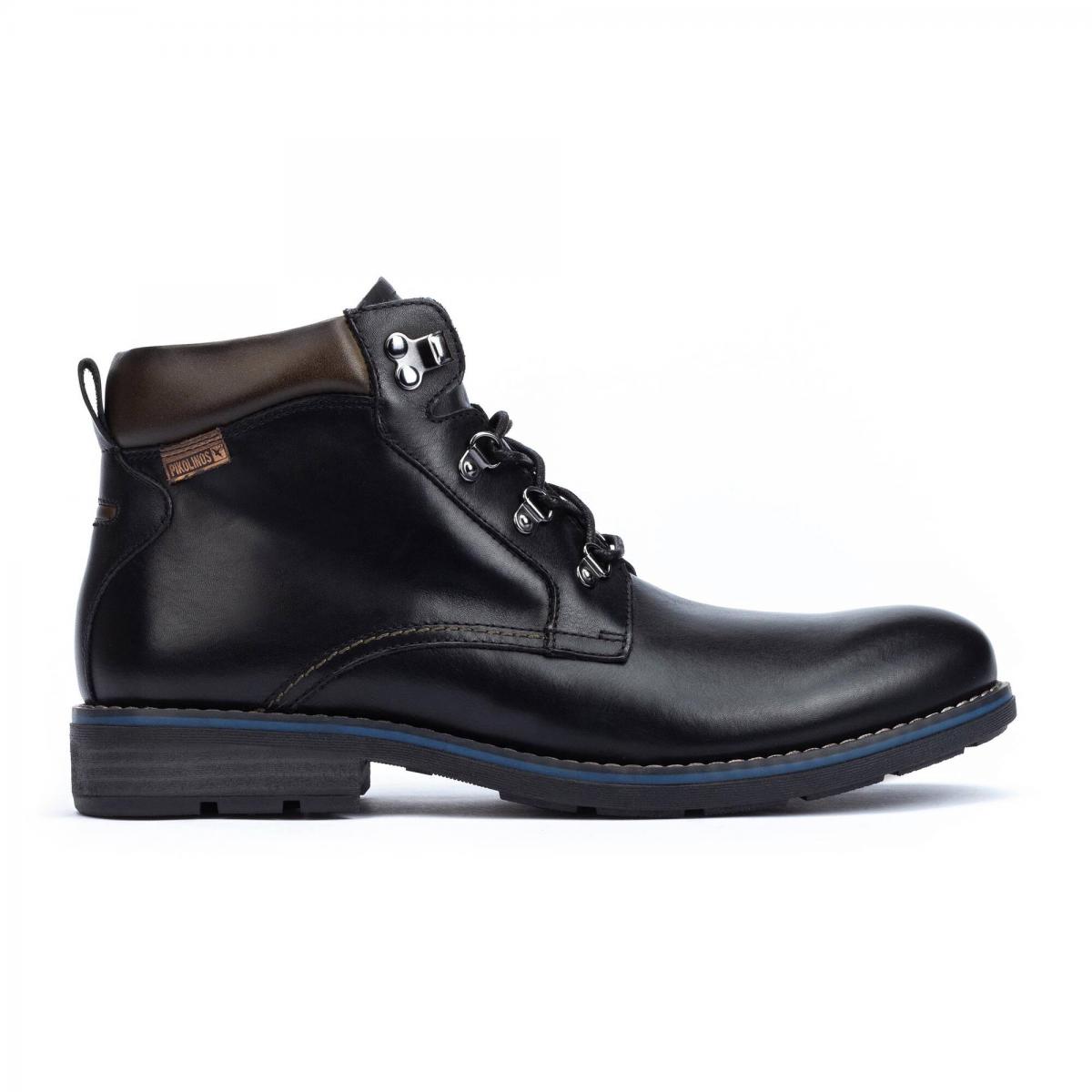 피콜리노스 레더 하이탑 워커 부츠 YORK PKM2M-8322 BLACK