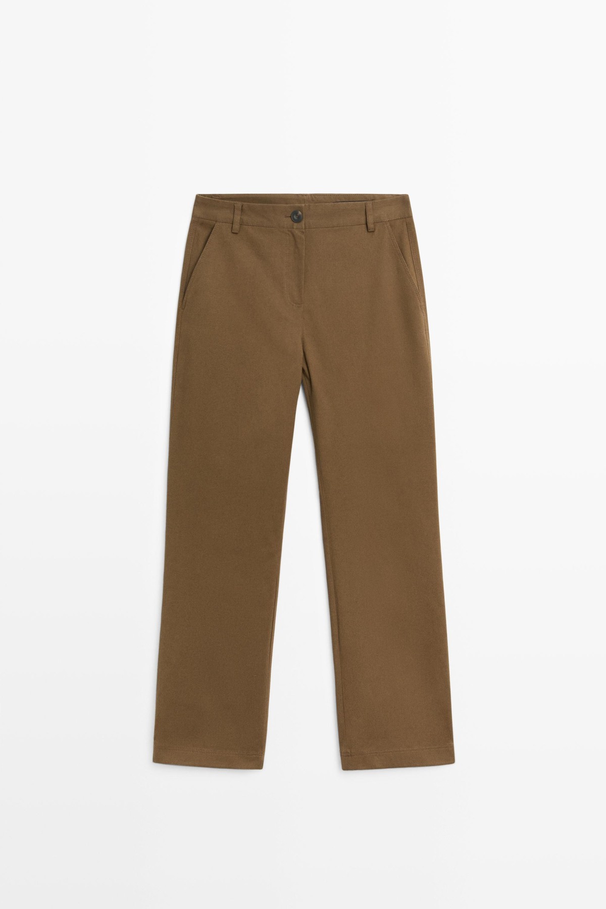 마시모두띠 코튼 혼방 플레어 팬츠 5017/717 BROWN