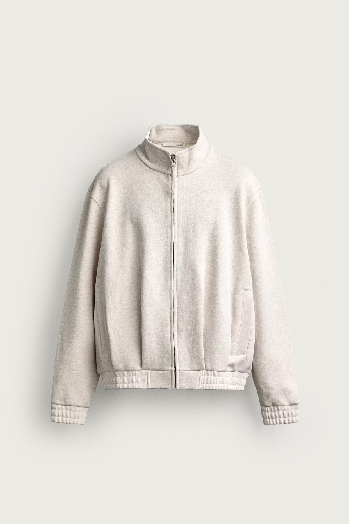 자라 릴렉스핏 하이넥 집업 자켓 8054/305/803 GREY MARL