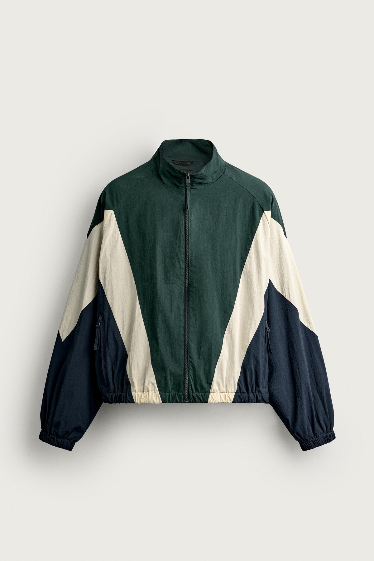 자라 컬러블록 테크니컬 자켓 3046/401/518 GREEN / BLUE