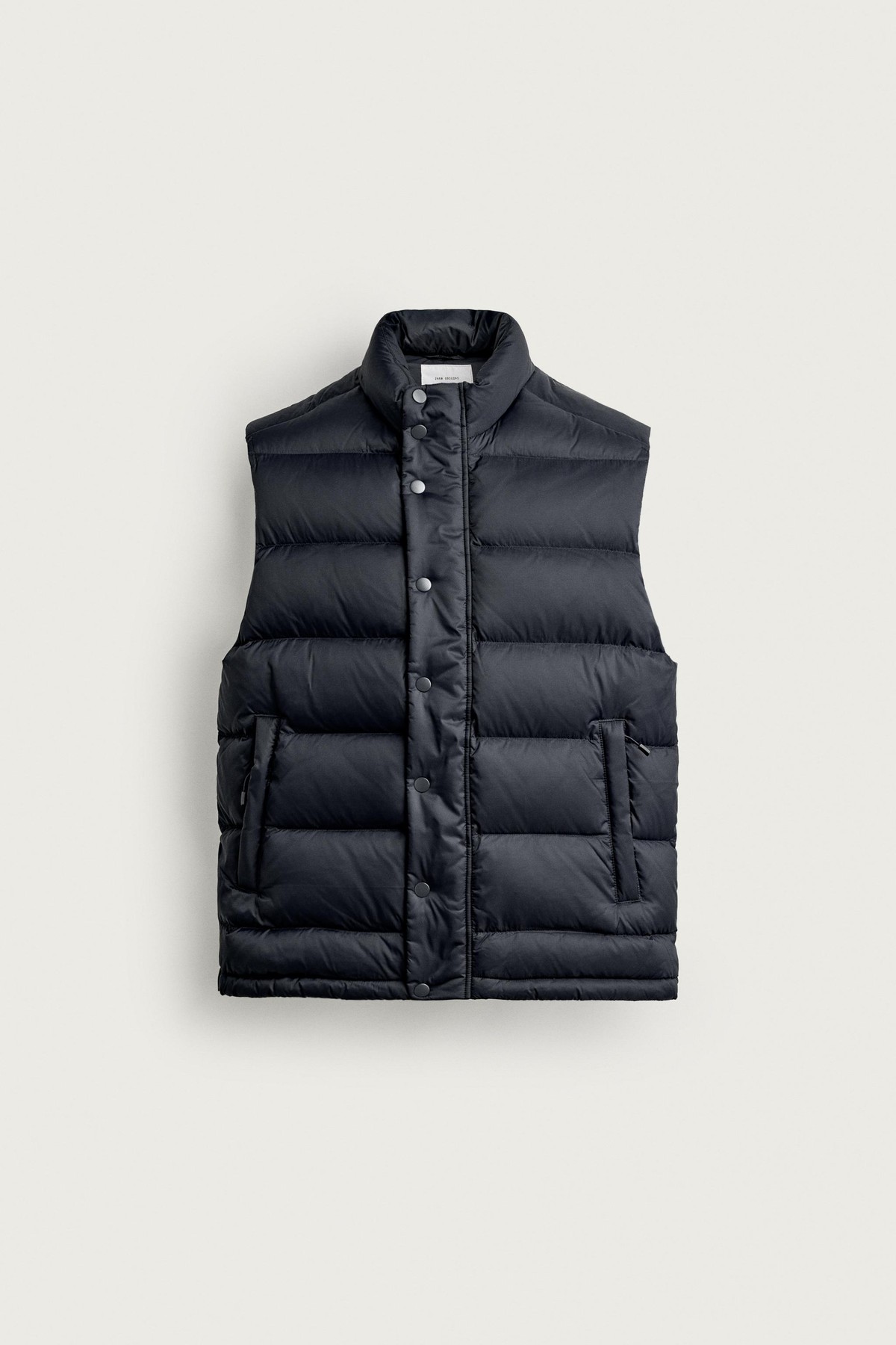 자라 레귤러핏 방수 다운 패딩 조끼 2634/383/422 DARK NAVY